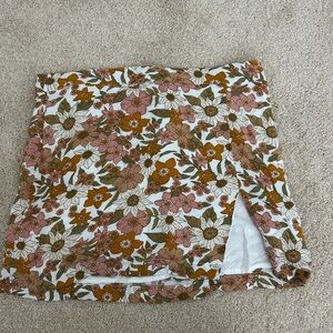 12th Tribe Ella Floral Mini Skirt